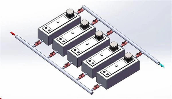 Mixer settler cascade Mixer settler cascade